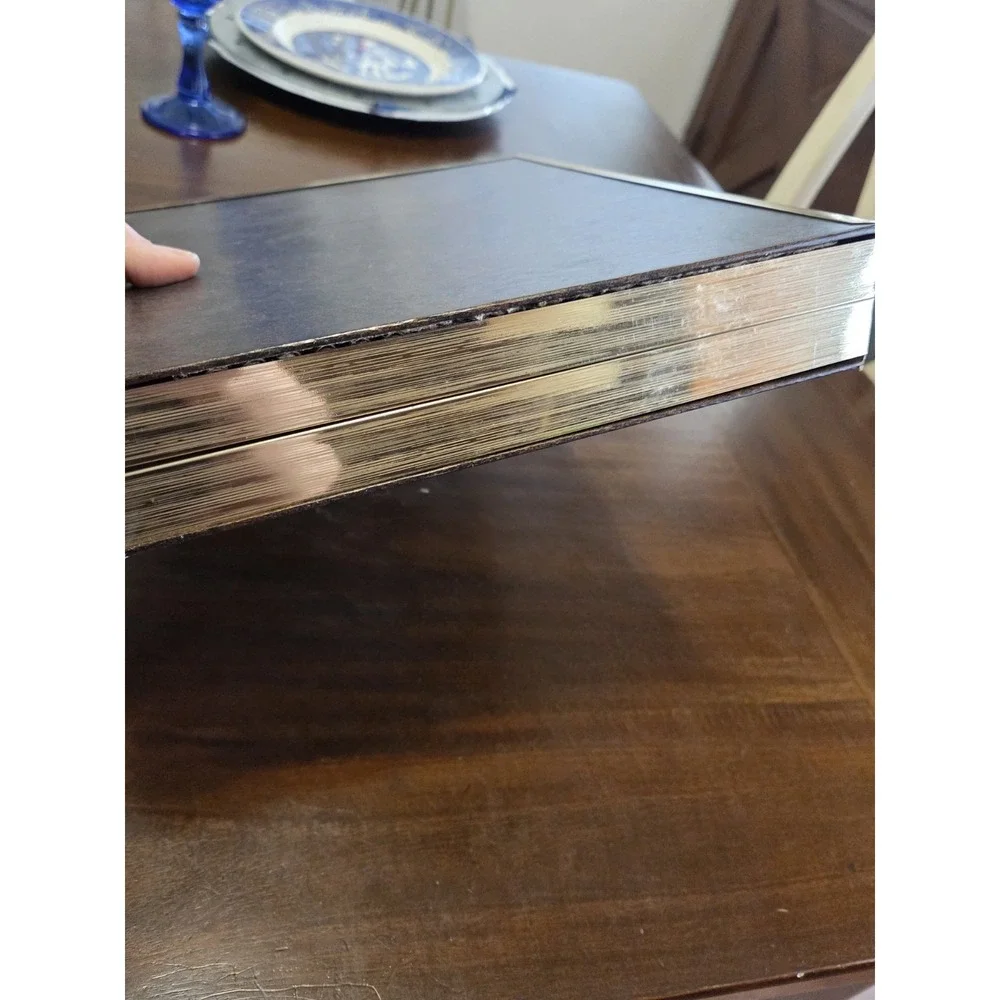 Vintage Bifold Multi Photo Frame Gold Tone